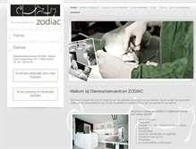 Tablet Screenshot of dierenartsenzodiac.be